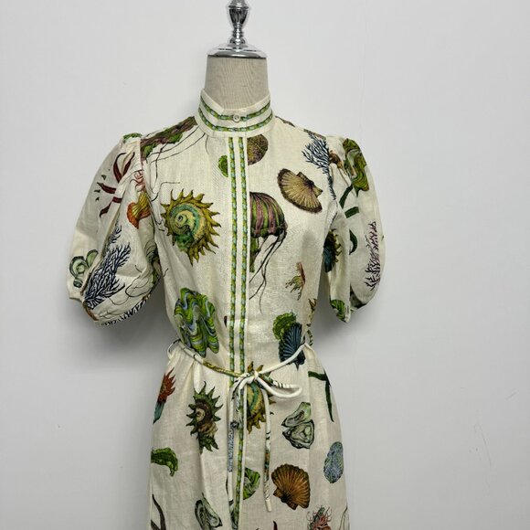 Alemais White Floral Midi Dress - Picture 4 of 13